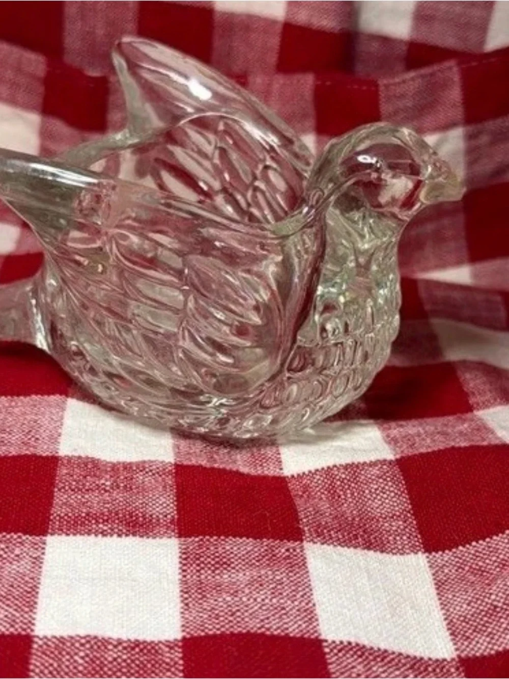 Clear Glass Bird Figurine - Home Accents